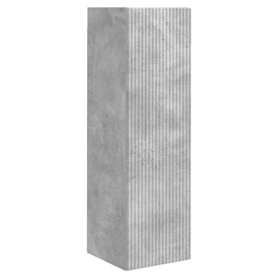 Ensemble meuble TV 3 pcs Gris béton Bois d'ingénierie - 6