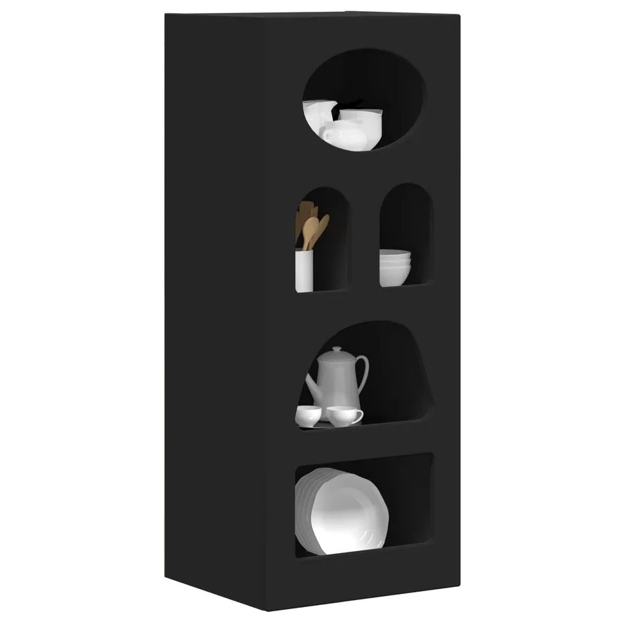 Buffet ELST Noir 40 x 35 x 100,5 cm Bois d'ingénierie - 3