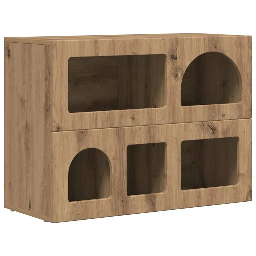Buffet ELST Chêne artisanal 80,5 x 35 x 59 cm Bois d'ingénierie - 2