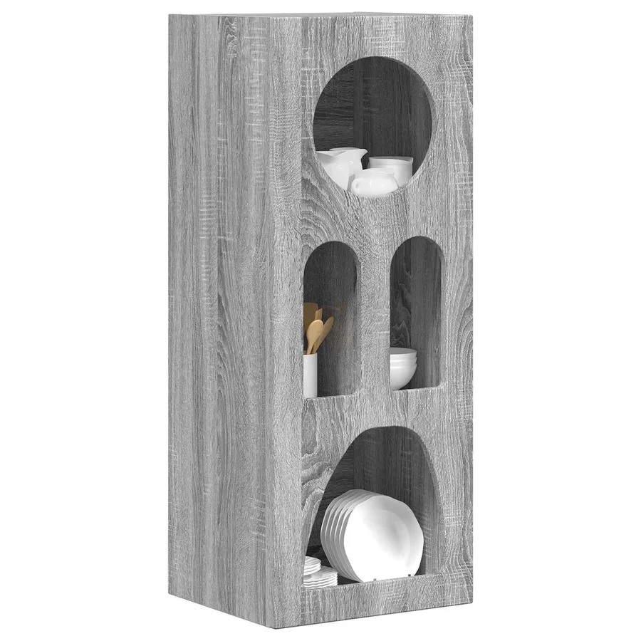 Buffet ELST Gris Sonoma 40 x 35 x 100.5 cm Bois d'ingénierie - 3