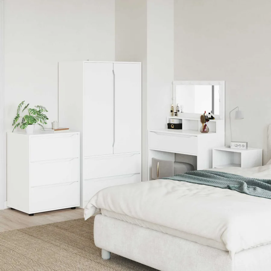 Armoire de rangement Blanc 60 x 48 x 81 cm Bois d'ingénierie