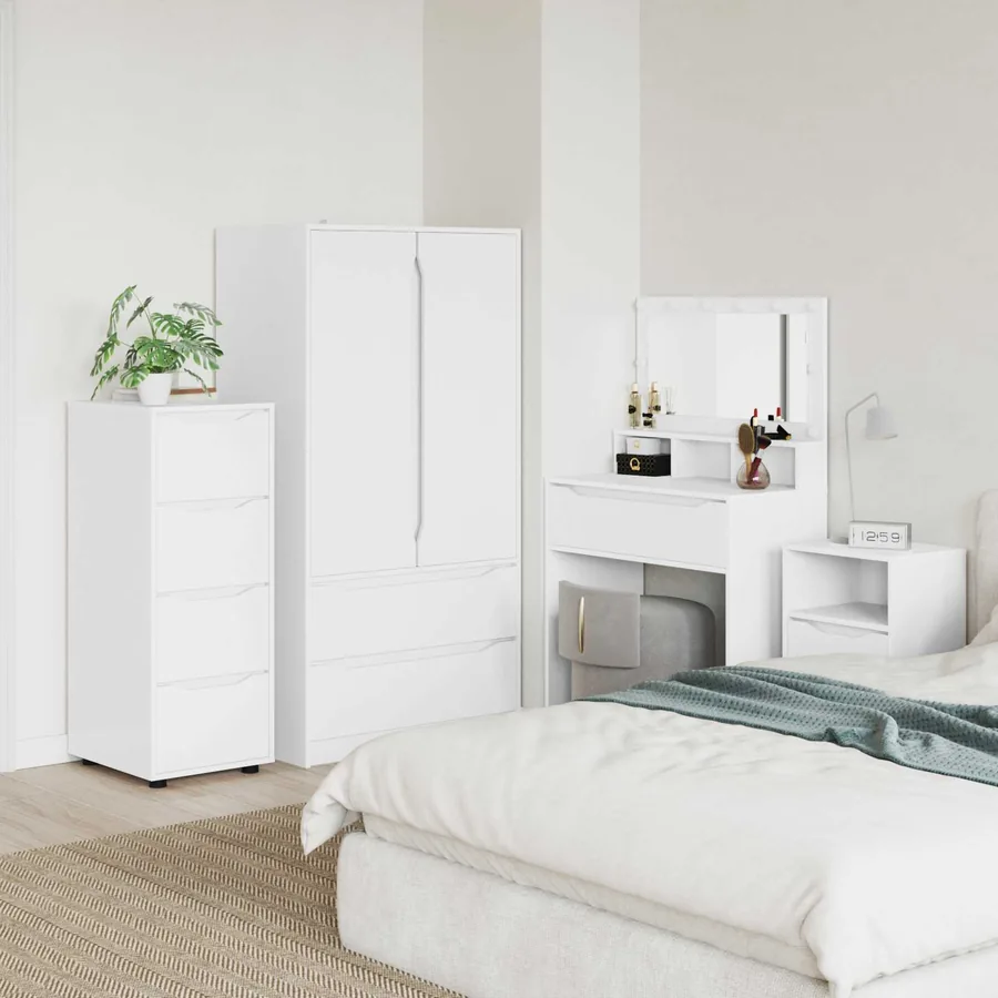 Armoire de rangement Blanc 40 x 48 x 105 cm Bois d'ingénierie
