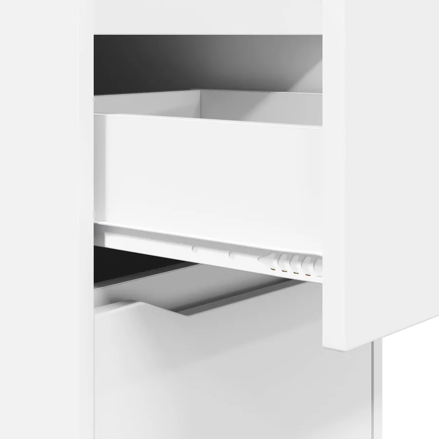 Armoire de rangement Blanc 40 x 48 x 105 cm Bois d'ingénierie - 11