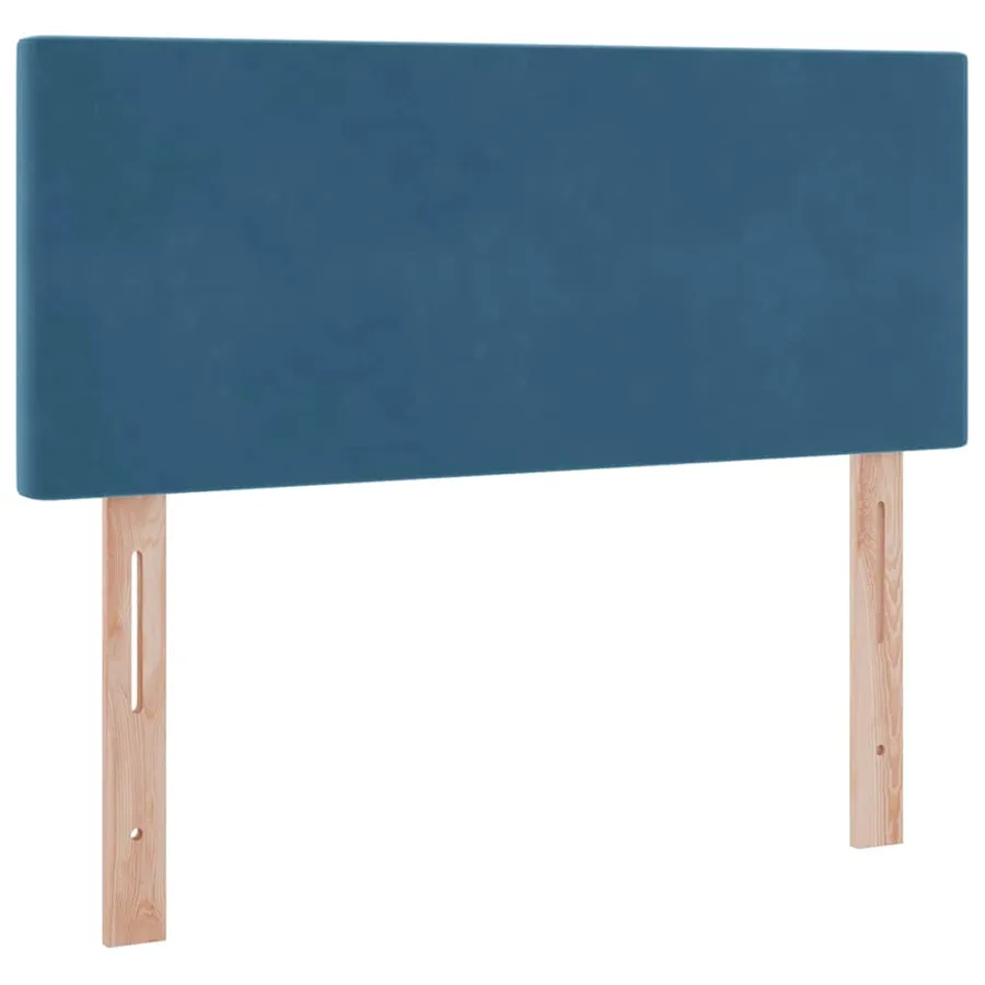 Lit de Rangement avec matelas Bleu foncé 120 x 200 cm Velours - 9