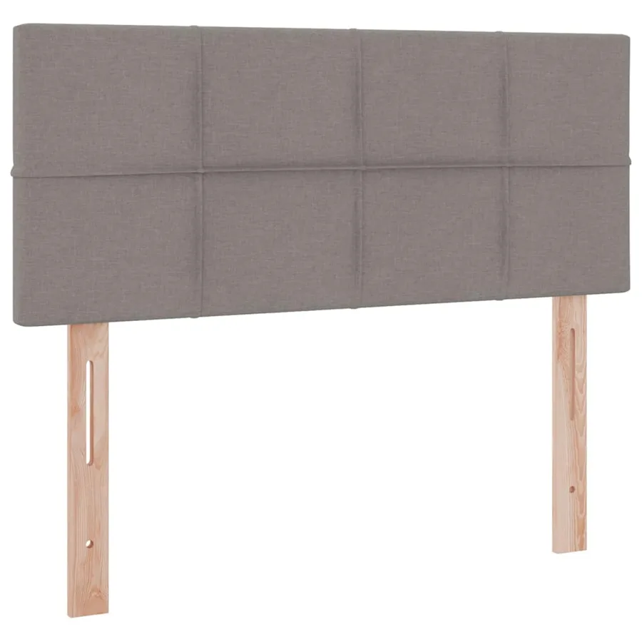 Lit de rangement LED avec matelas Taupe 120 x 200 cm Tissu - 10
