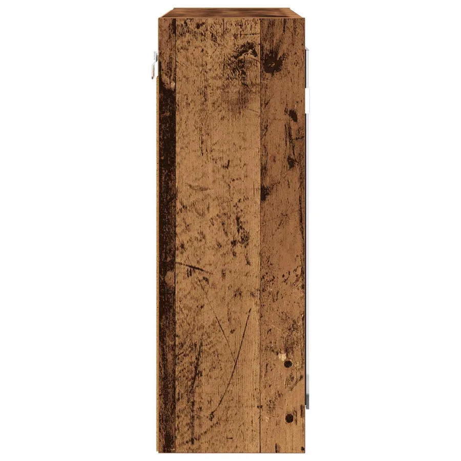 Armoire Miroir de Salle de Bain Bois Ancien 60 x 20 x 60 cm - 7