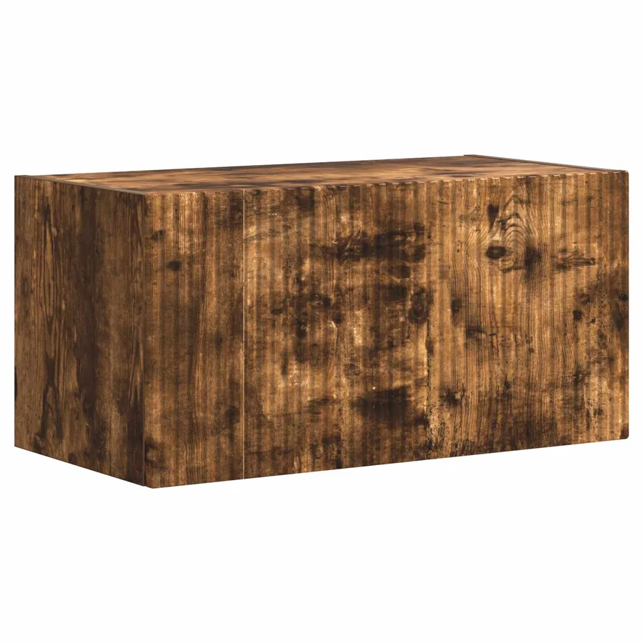 Ensemble de meuble TV mural 4 pcs Chêne fumé Bois d'ingénierie - 5