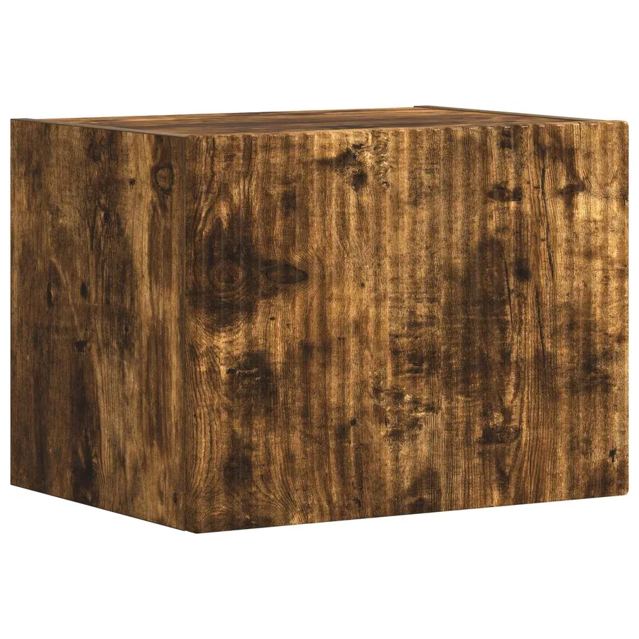 Ensemble de meuble TV mural 4 pcs Chêne fumé Bois d'ingénierie - 6