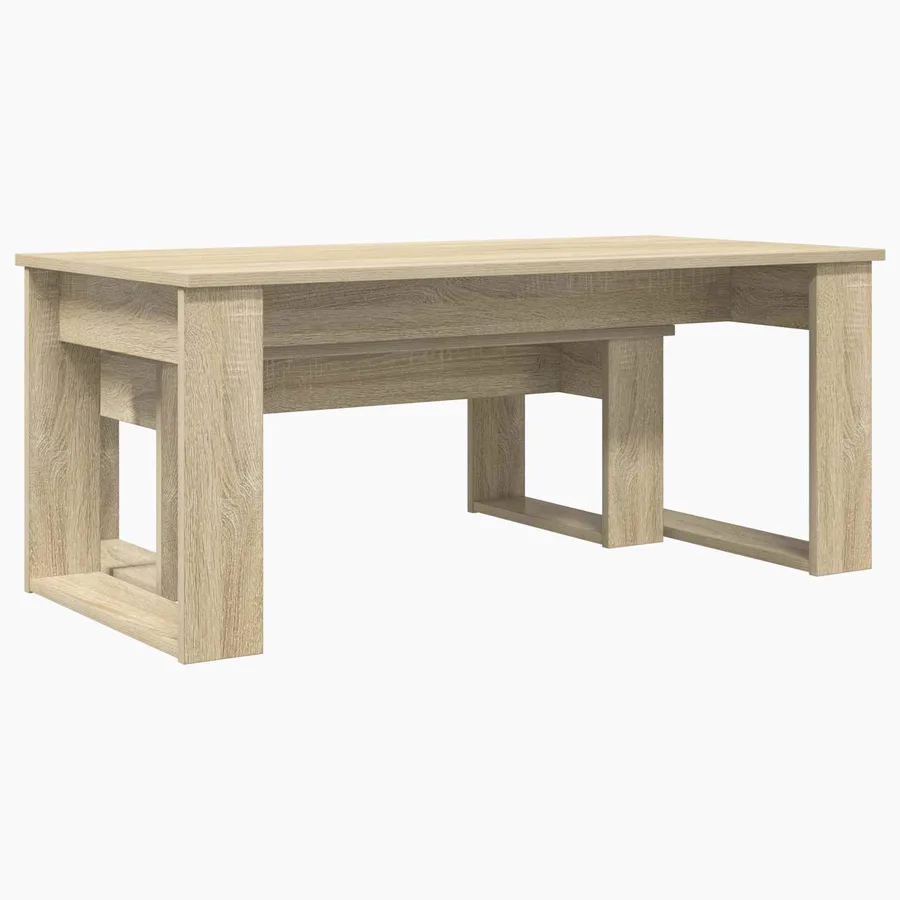 Ensemble de tables basses 2 pcs Chêne Sonoma Bois d'ingénierie - 10