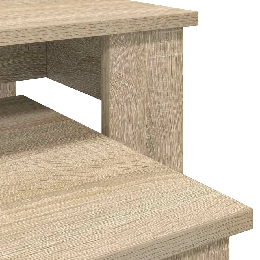 Ensemble de tables basses 2 pcs Chêne Sonoma Bois d'ingénierie - 11