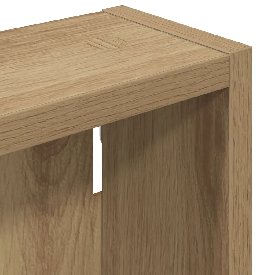 Armoire murale de salle de bain Chêne artisan 20 x 10 x 50 cm - 9