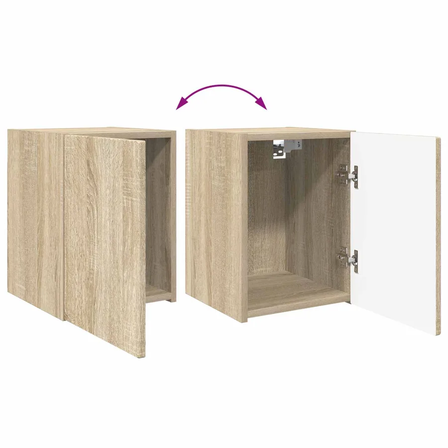 Ensemble meuble TV 4 pcs Chêne Sonoma Bois d'ingénierie - 11