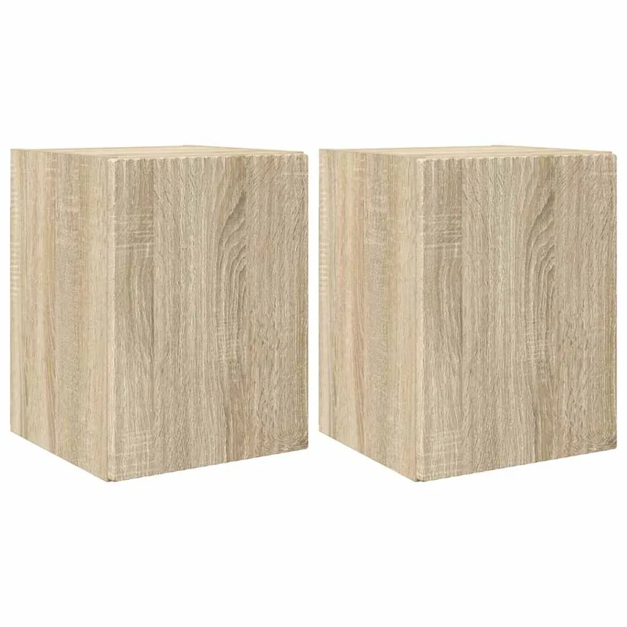 Meuble TV mural 2 pcs Sonoma 30 x 31 x 40 cm Bois d'ingénierie - 2