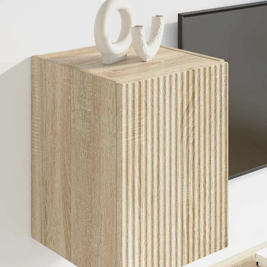 Meuble TV mural 2 pcs Sonoma 30 x 31 x 40 cm Bois d'ingénierie - 4