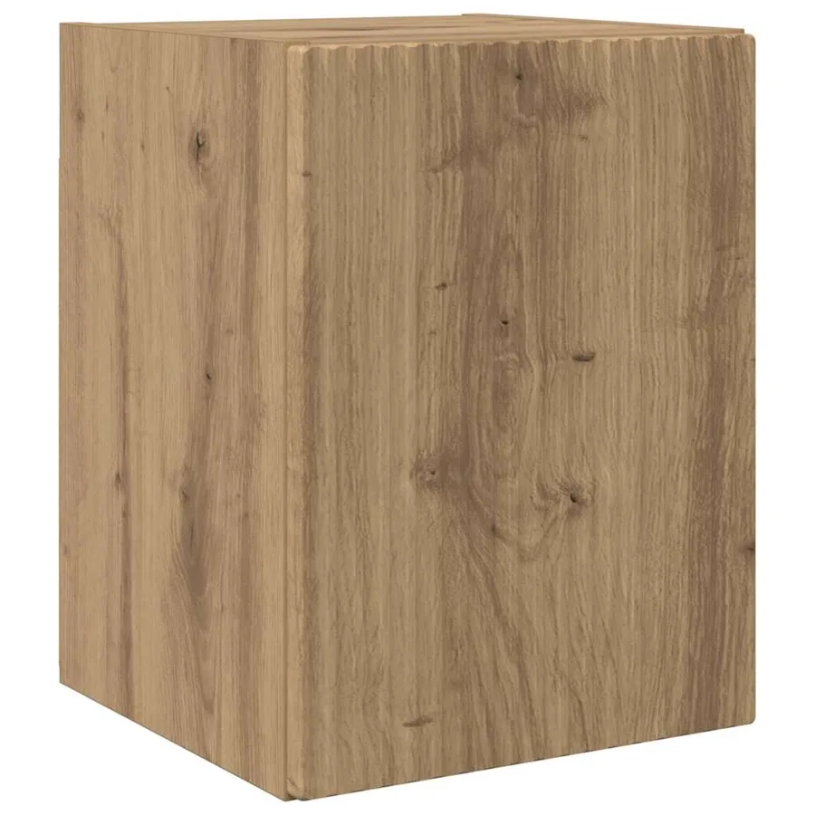 Meuble TV mural 2 pcs Chêne artisan Bois d'ingénierie - 5