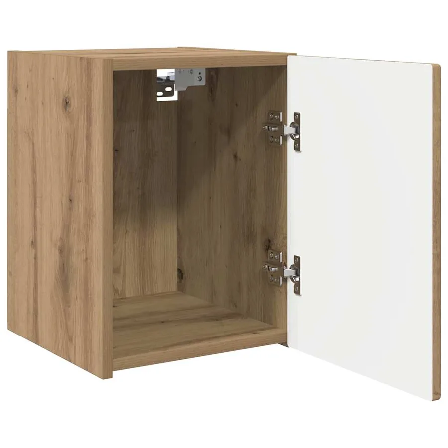 Meuble TV mural 2 pcs Chêne artisan Bois d'ingénierie - 6
