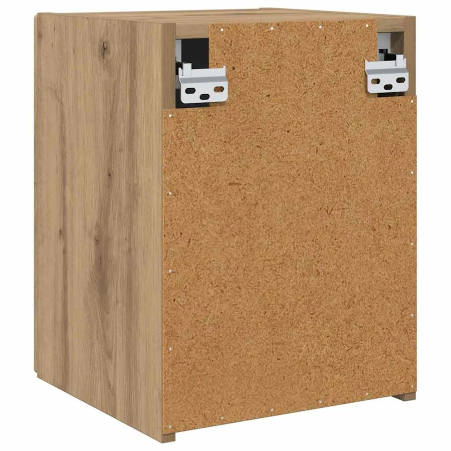 Meuble TV mural 2 pcs Chêne artisan Bois d'ingénierie - 9
