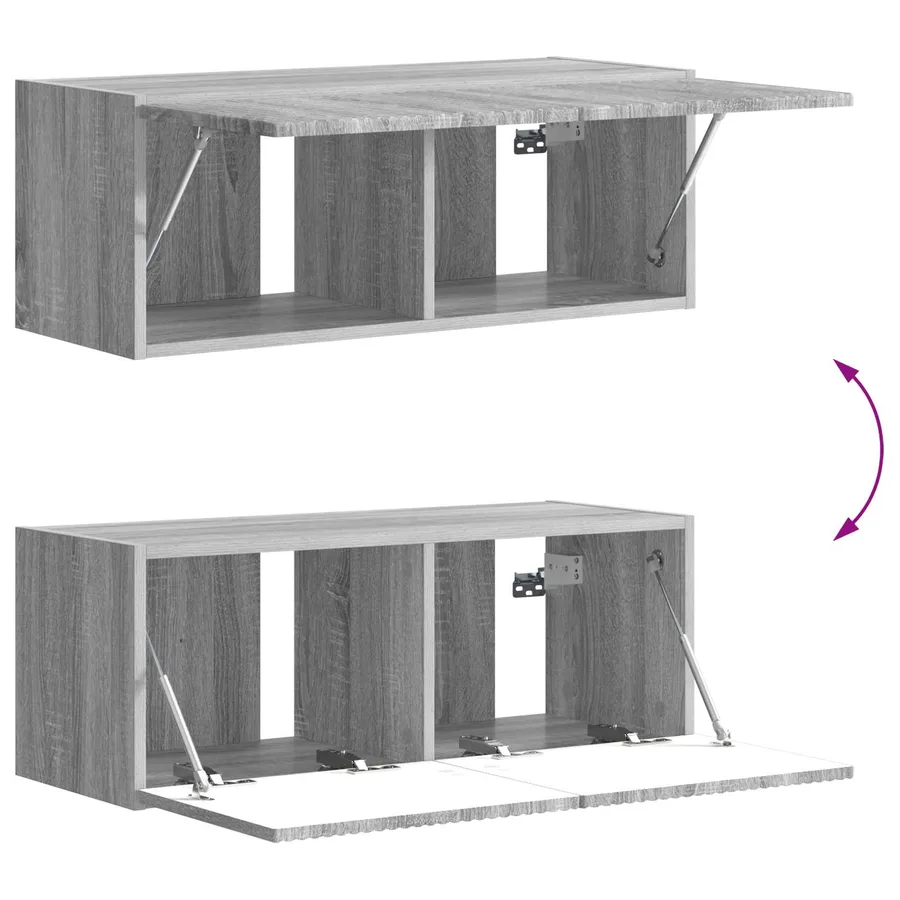 Ensemble meuble TV 6 pcs Gris Sonoma Bois d'ingénierie - 10