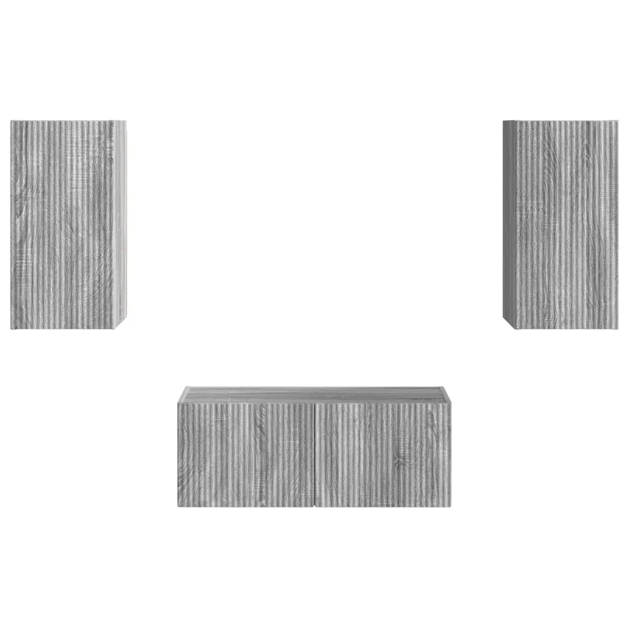 Ensemble meuble TV 6 pcs Gris Sonoma Bois d'ingénierie - 7