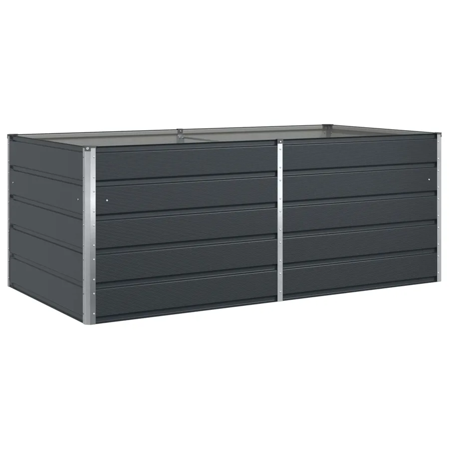 Jardinière Anthracite 195 x 100 x 75 cm Acier galvanisé - 2