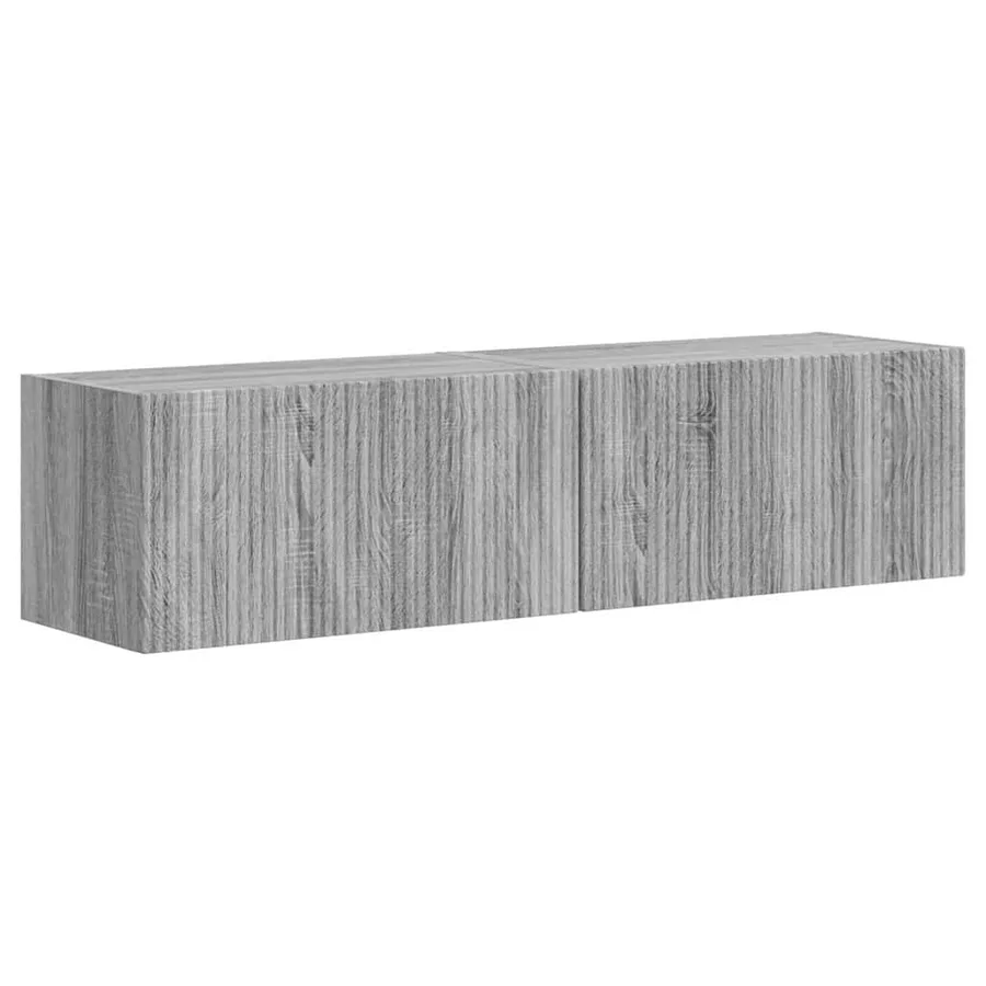 Meuble TV mural 2 pcs Gris Sonoma 60 x 31 x 29,5 cm - 2