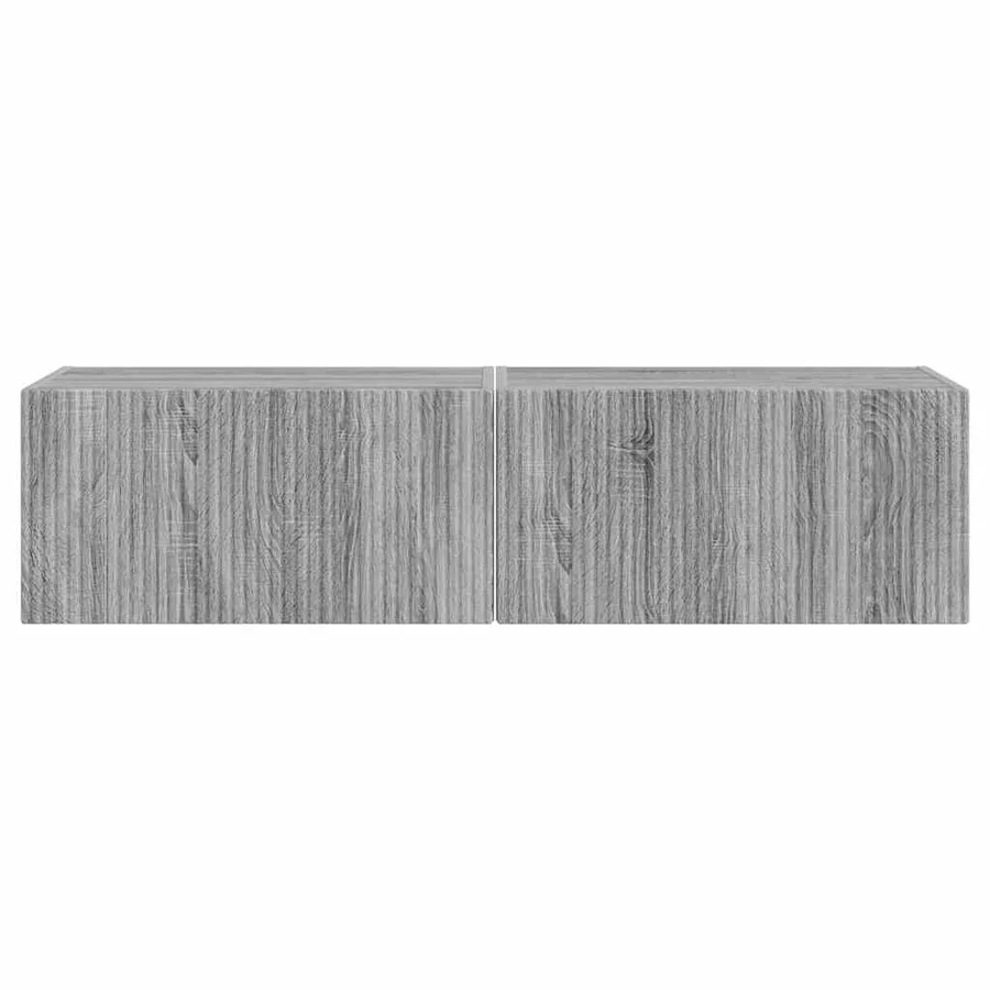 Meuble TV mural 2 pcs Gris Sonoma 60 x 31 x 29,5 cm - 7