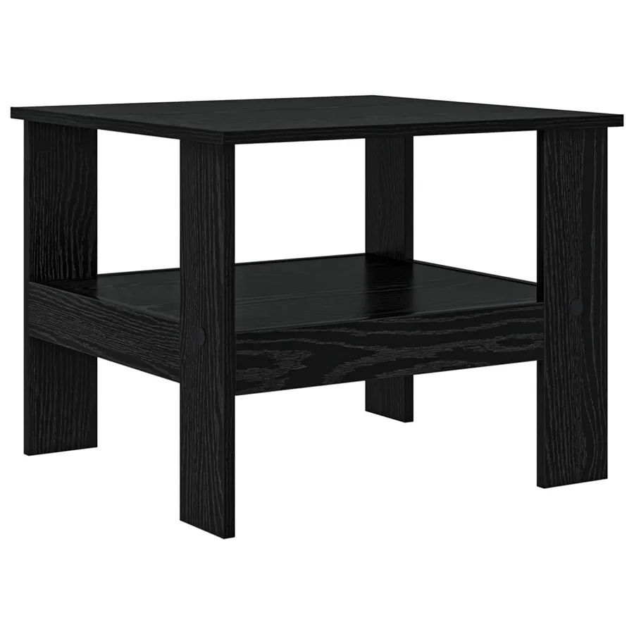 Table basse Chêne noir 57 x 55 x 45 cm Bois d'ingénierie - 2