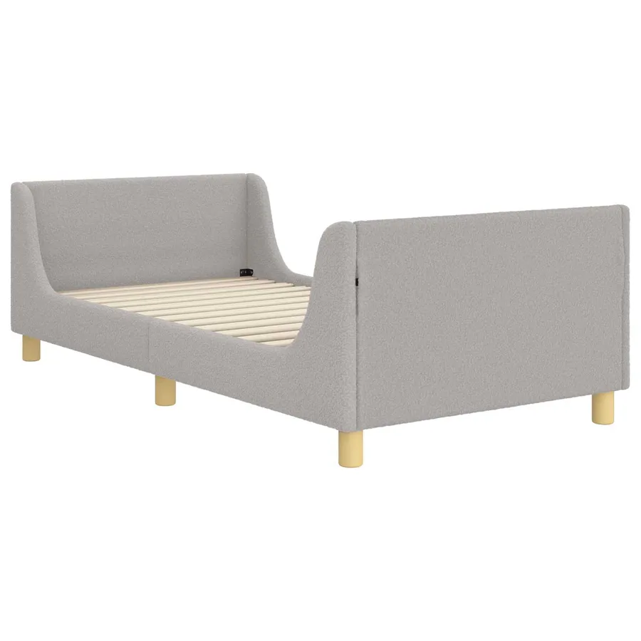 Cadre de lit pour enfants avec tête de lit Gris clair 80x200 cm - 2