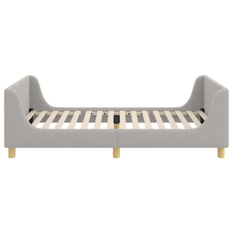 Cadre de lit pour enfants avec tête de lit Gris clair 80x200 cm - 4