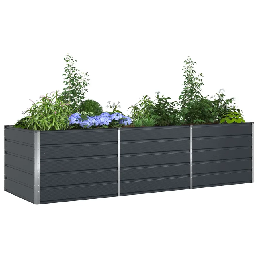 Jardinière Anthracite 290 x 100 x 75 cm Acier galvanisé - 3