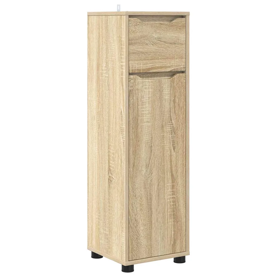 Cabinet de salle de bain Chêne Sonoma 30,5 x 30 x 101 cm - 2