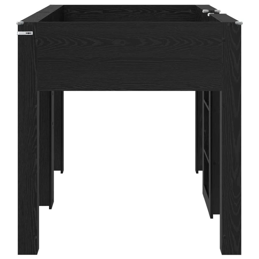 Lit Superposé pour Enfants avec stockage Chêne noir 80 x 200 cm - 6