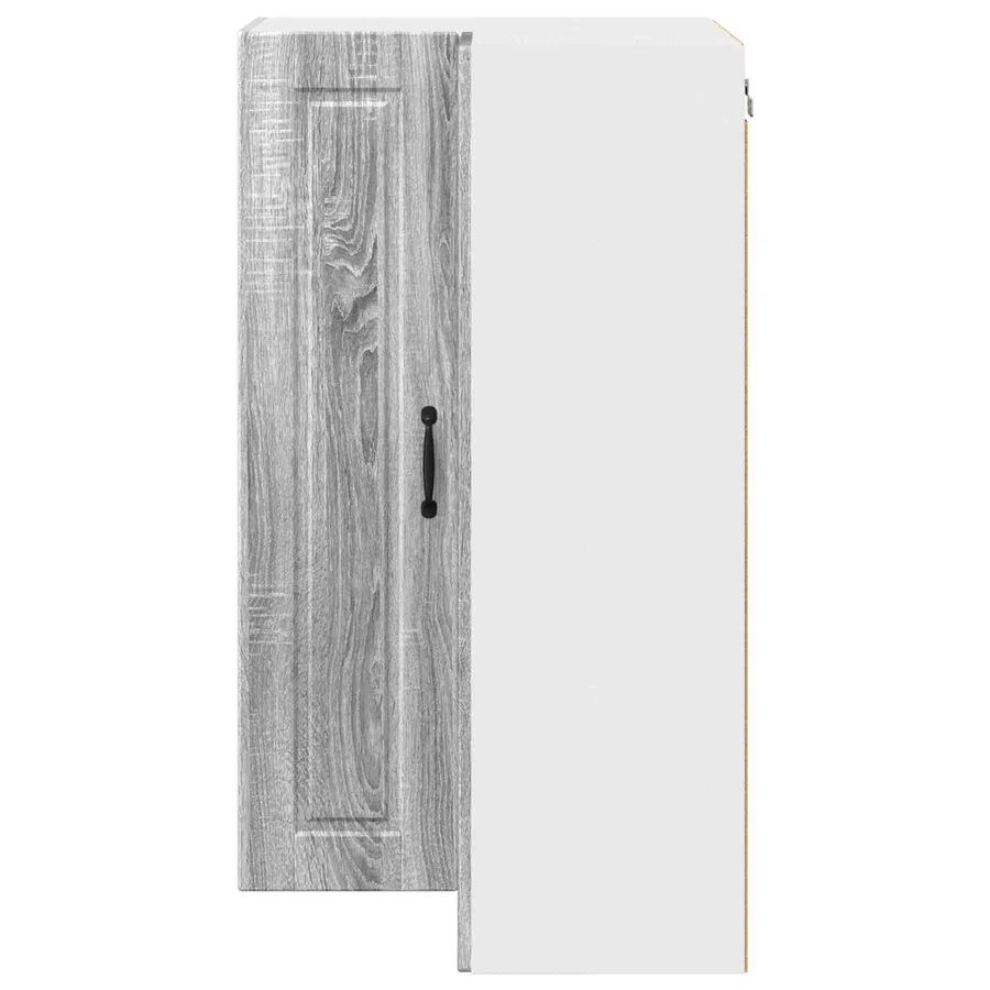 Cabinet d'angle mural PORTO Gris Sonoma 57 x 57 x 100 cm - 6