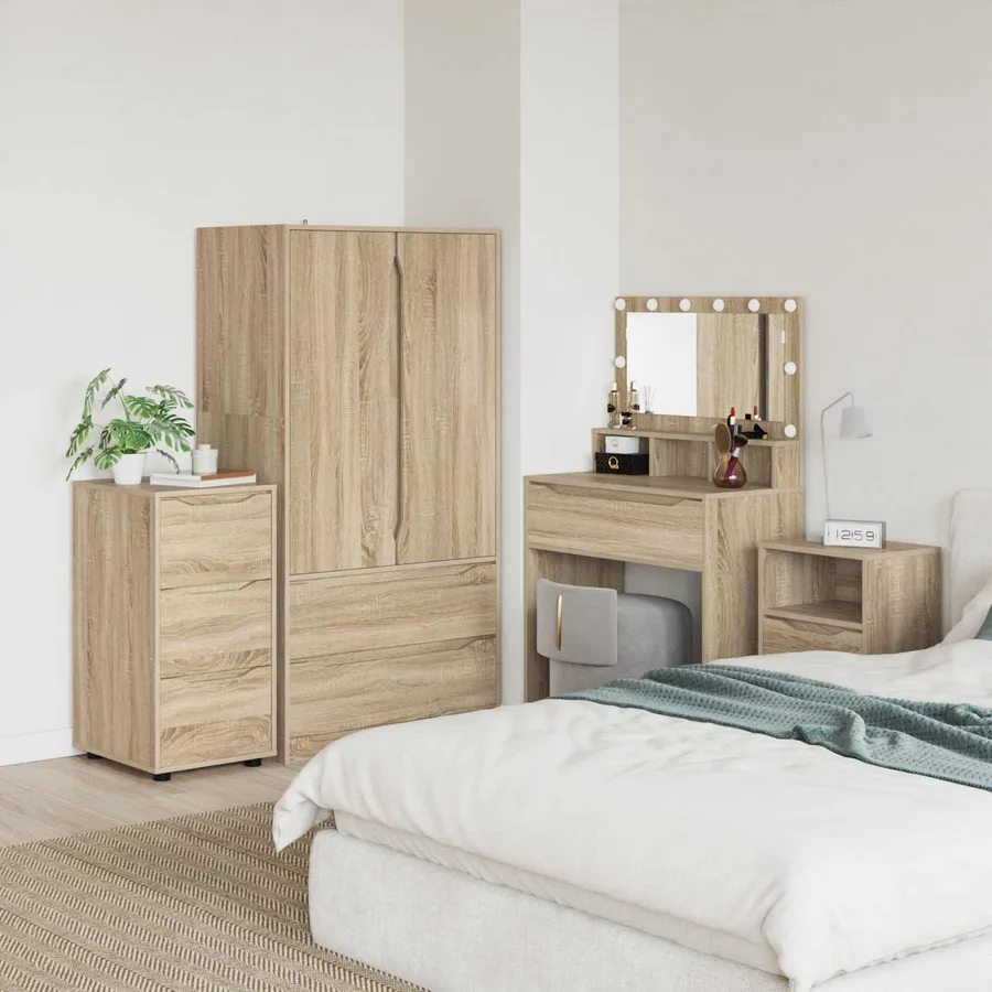 Armoire de rangement Chêne Sonoma 40 x 48 x 81 cm - 6