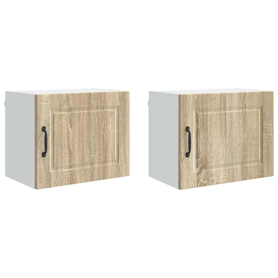 Meuble mural PORTO 2 pcs Chêne Sonoma 50 x 31 x 40 cm - 2