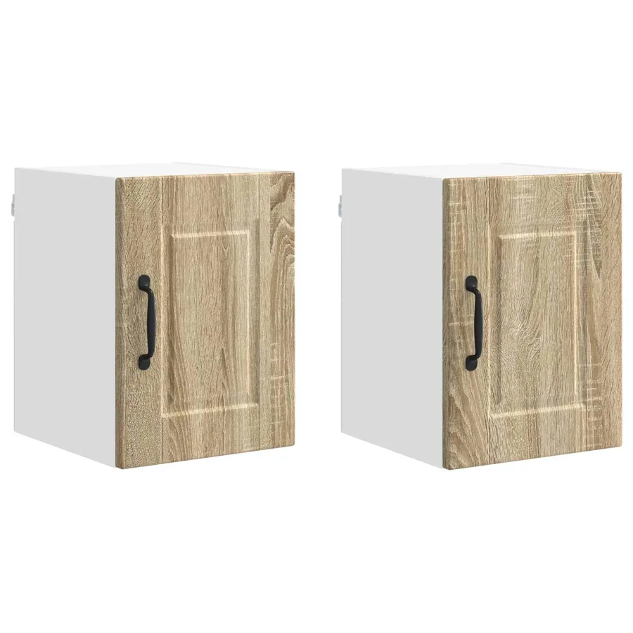 Meuble mural PORTO 2 pcs Chêne Sonoma 30 x 31 x 40 cm - 2