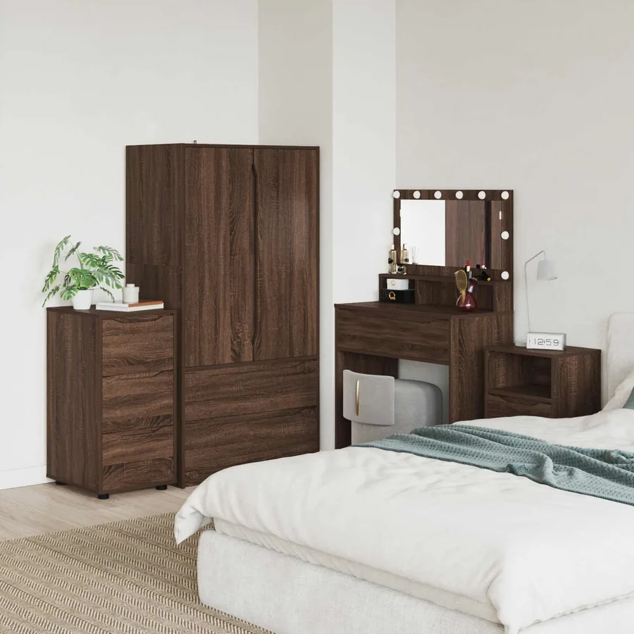 Armoire de rangement Chêne brun 40 x 48 x 81 cm