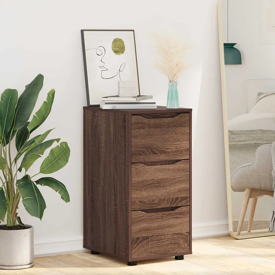 Armoire de rangement Chêne brun 40 x 48 x 81 cm - 5