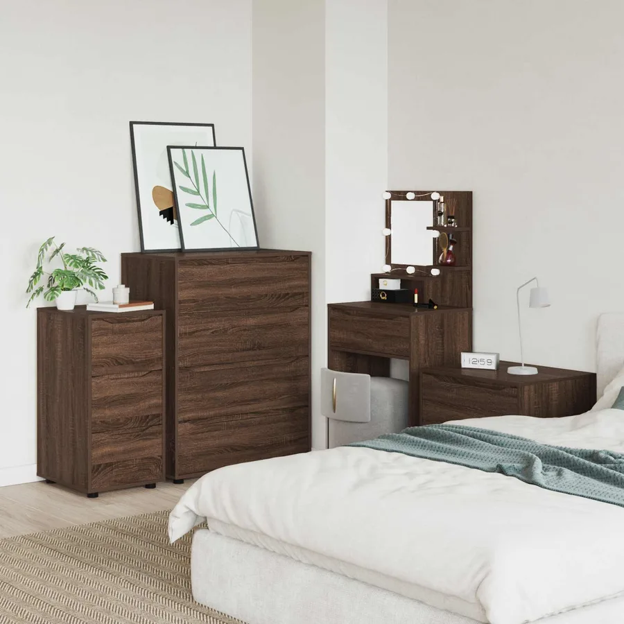 Armoire de rangement Chêne brun 40 x 48 x 81 cm - 6