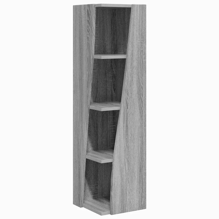 Meuble d'angle Gris Sonoma 27,5x27x102cm Bois d'ingénierie - 2