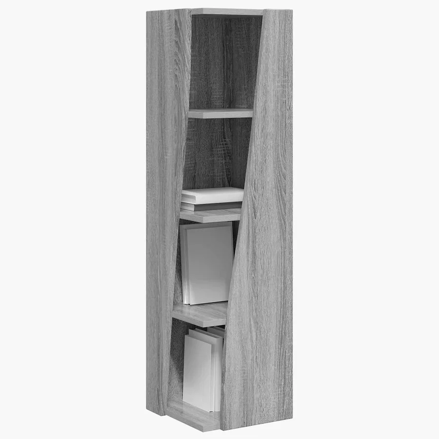 Meuble d'angle Gris Sonoma 27,5x27x102cm Bois d'ingénierie - 3
