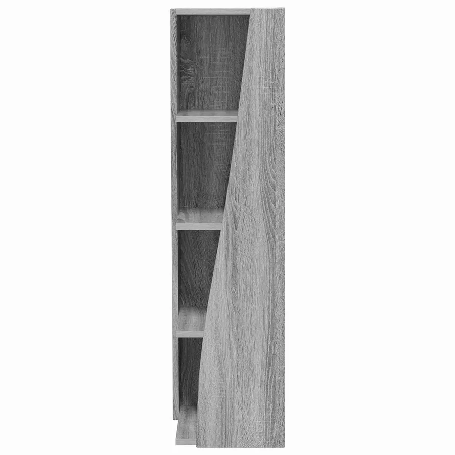 Meuble d'angle Gris Sonoma 27,5x27x102cm Bois d'ingénierie - 5