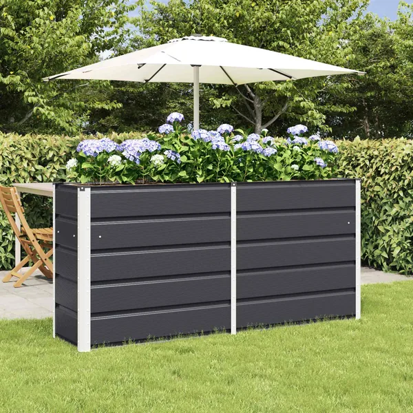 Jardinière Anthracite 160 x 40 x 75 cm Acier
