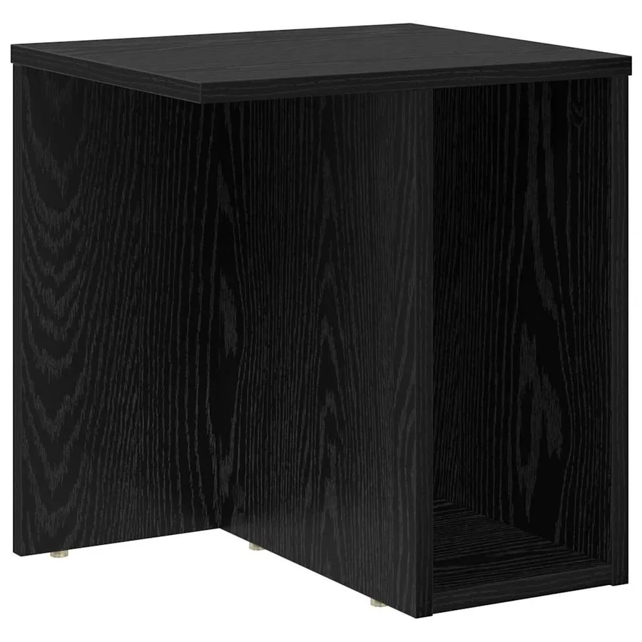 Table d'appoint Chêne noir 37 x 32 x 40 cm Bois d'ingénierie - 2