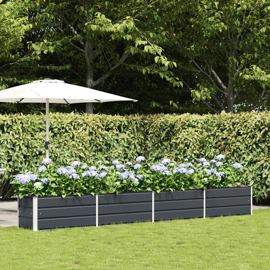 Jardinière Anthracite 385 x 50 x 45 cm Acier galvanisé