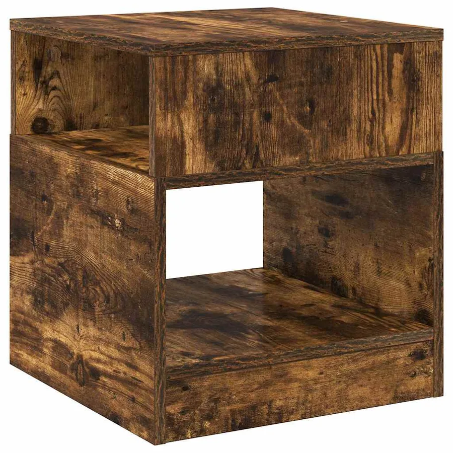 Table d'appoint Chêne fumé 40,5 x 40 x 45 cm Bois d'ingénierie - 2