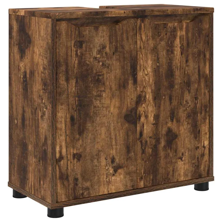 Ensemble de mobilier de salle de bain 4 pcs Chêne fumé - 5