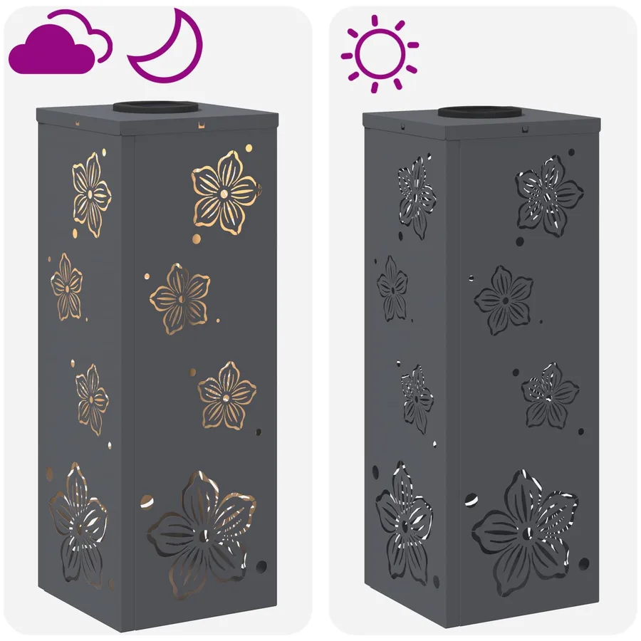 Lumière de chemin LED solaire 2 pcs Blanc chaud 18 x 18 x 50 cm - 13