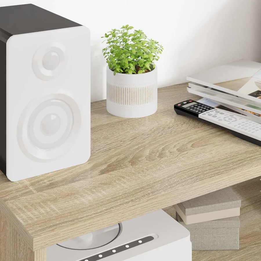 Meuble TV Chêne Sonoma 80 x 35 x 40 cm Bois d'ingénierie - 4