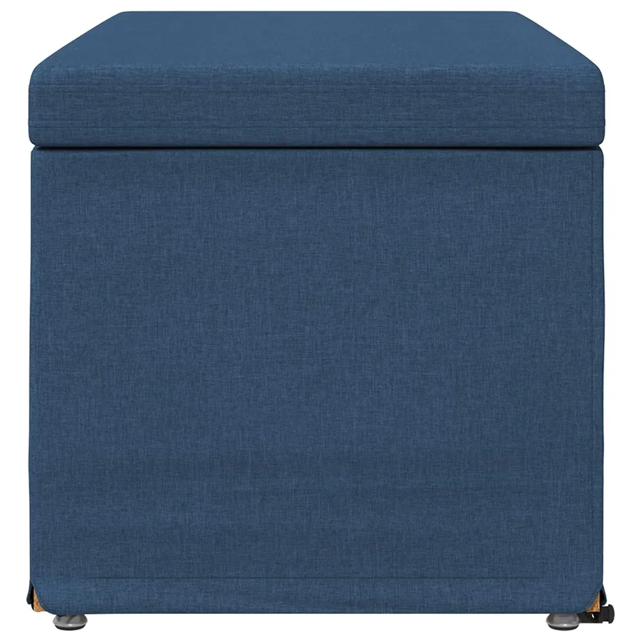 Tabouret Bleu 81 x 41 x 40 cm Tissu et bois stratifié - 5